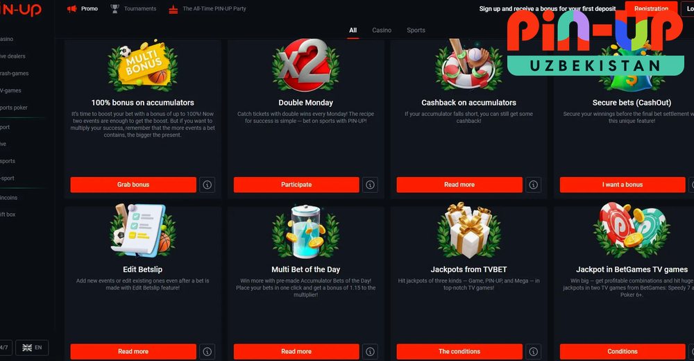 Pin-Up casino uzbekistan xush kelibsiz bonus va bepul aylanishlar